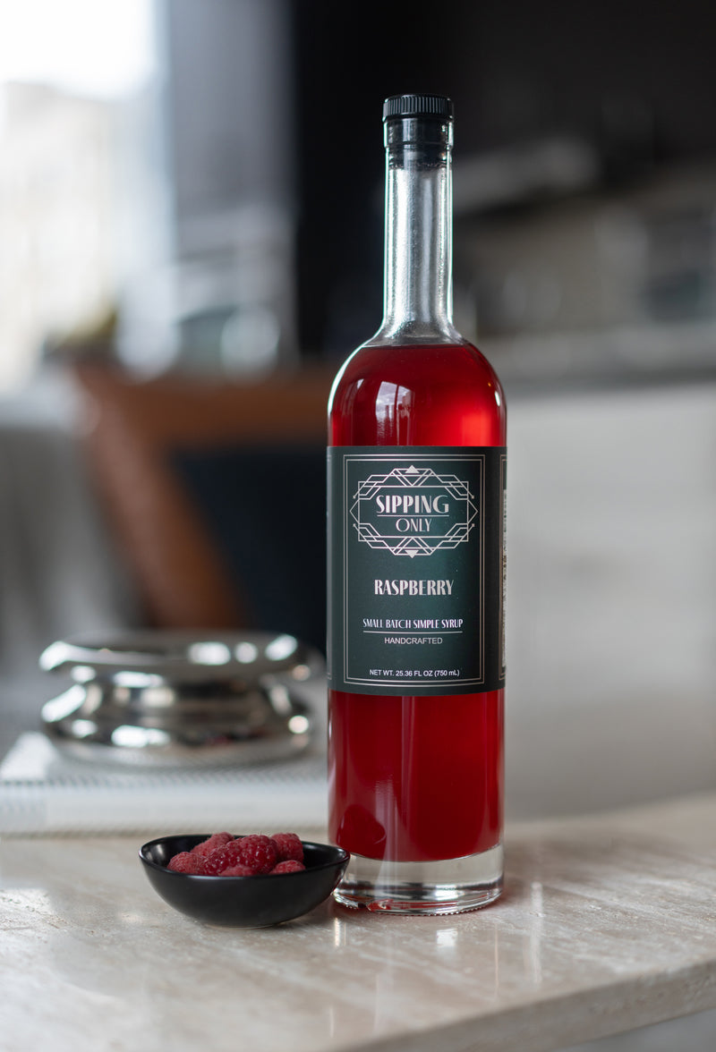 Handcrafted Raspberry Simple Syrup