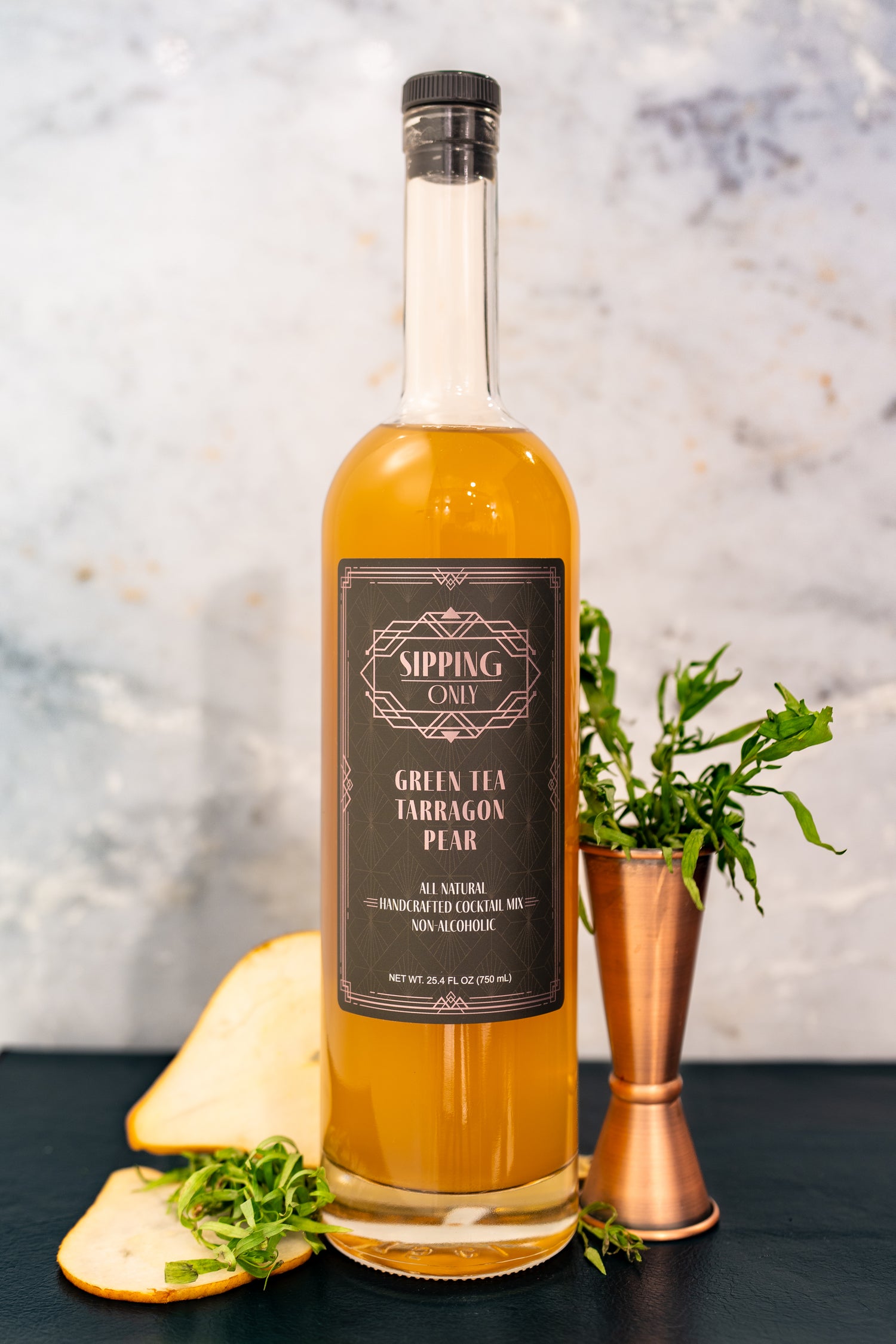 Green Tea Tarragon Pear Cocktail Mixer