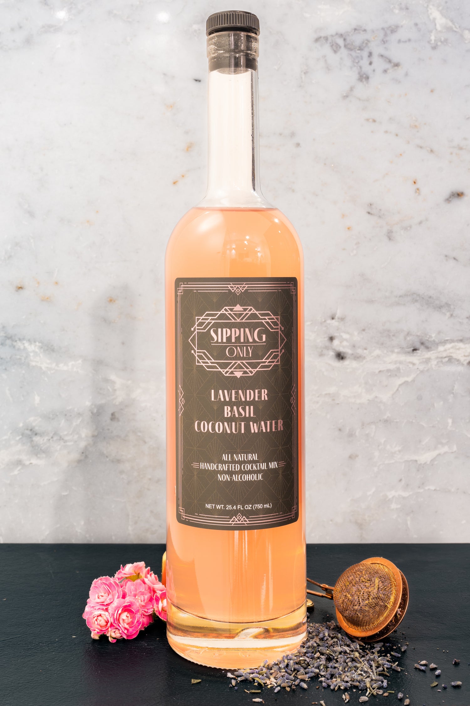 Lavender Basil Coconut Water Cocktail Mixer