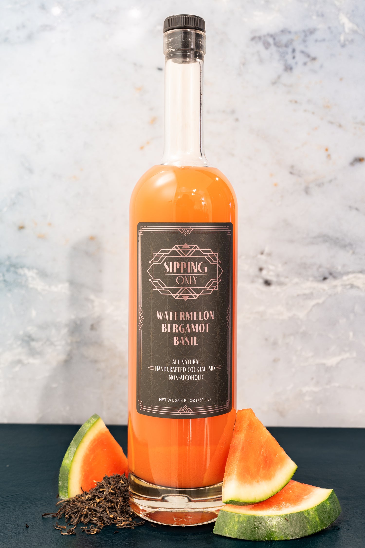 Watermelon Bergamot Basil Cocktail Mixer